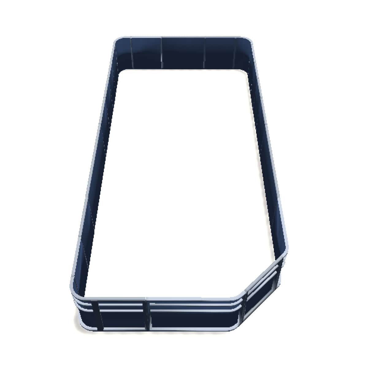 Stern Entry - 8' Wide 28" Corners Pontoon Fence Rail Package