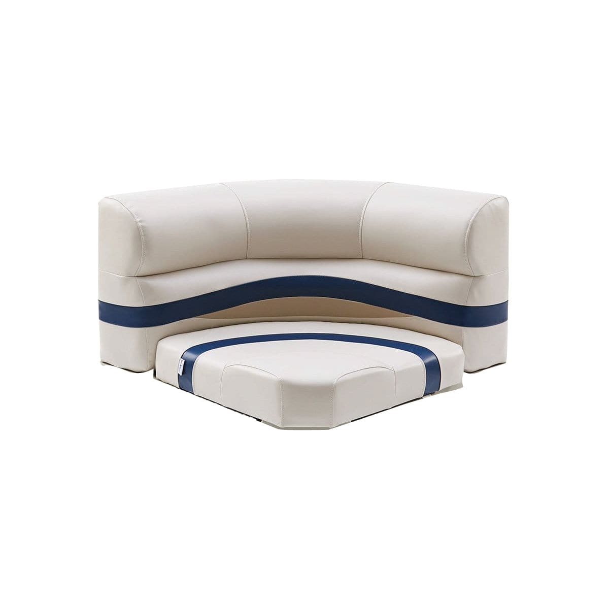 30" Radius Premium Pontoon Corner Cushions Only