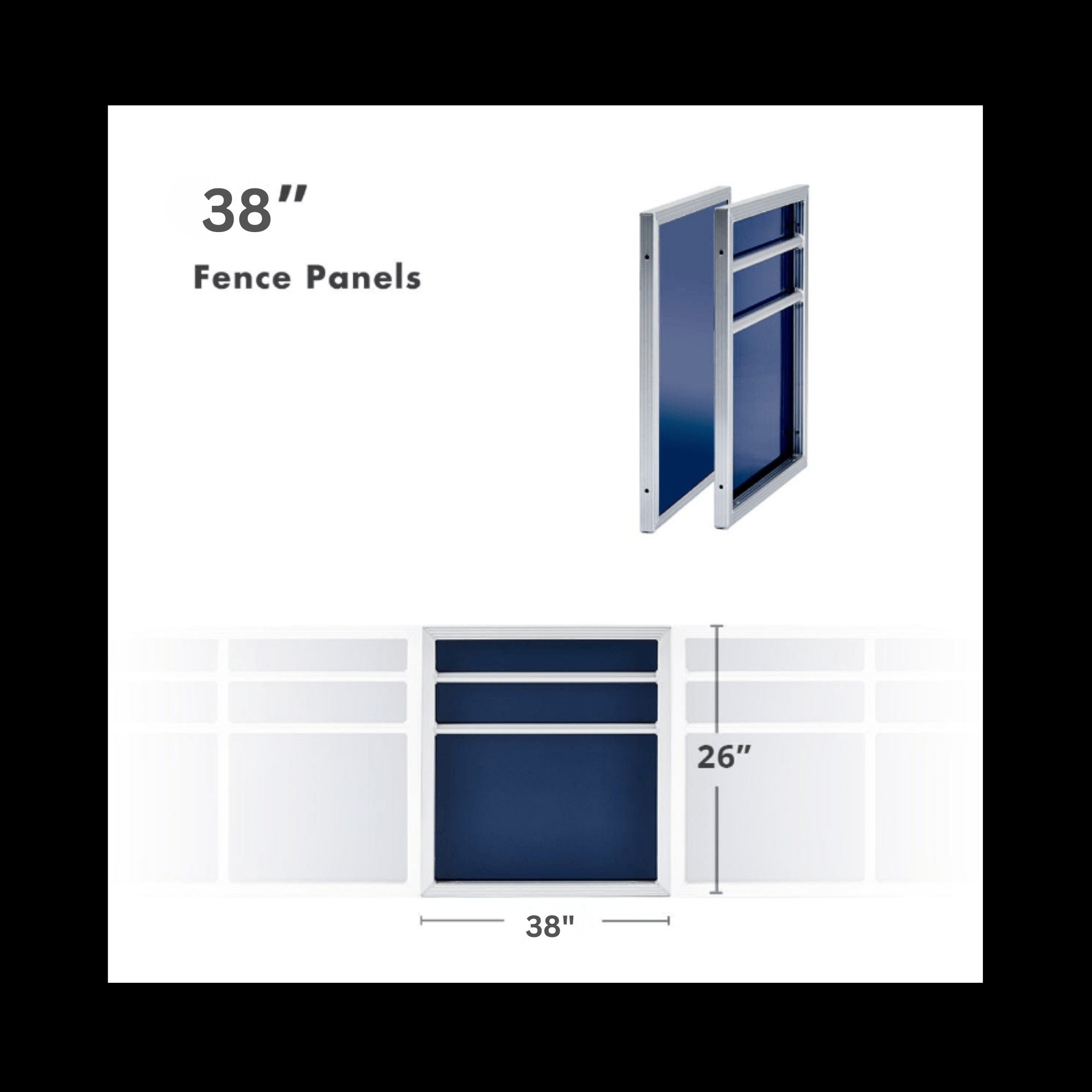 CLEARANCE ITEM | 38" Fence Panels | FR38