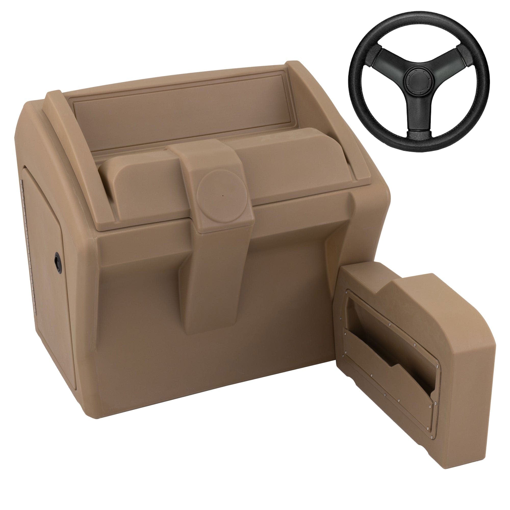 DeckMate Luxury Deluxe Large Helm Console Blank #color_beige & invisible