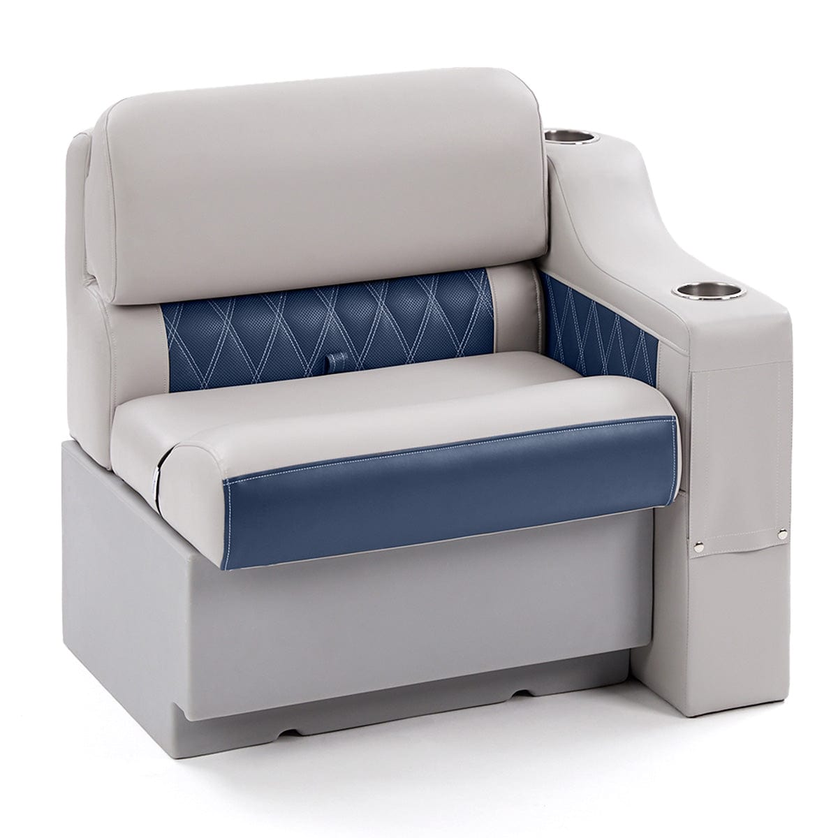 DeckMate Luxury Bench Arm Rest #color_navy & gray