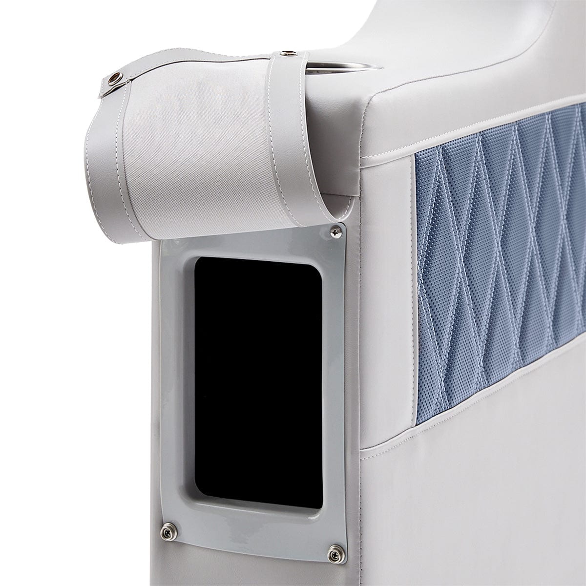 DeckMate Luxury Bench Arm Rest #color_navy & gray