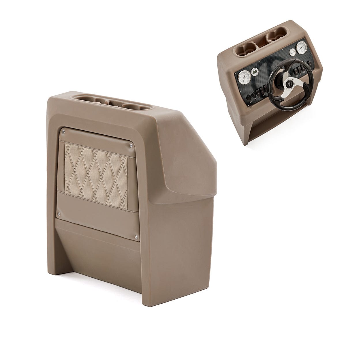 Tan & Beige Console Helm Package Carbon Fiber #color_tan & beige