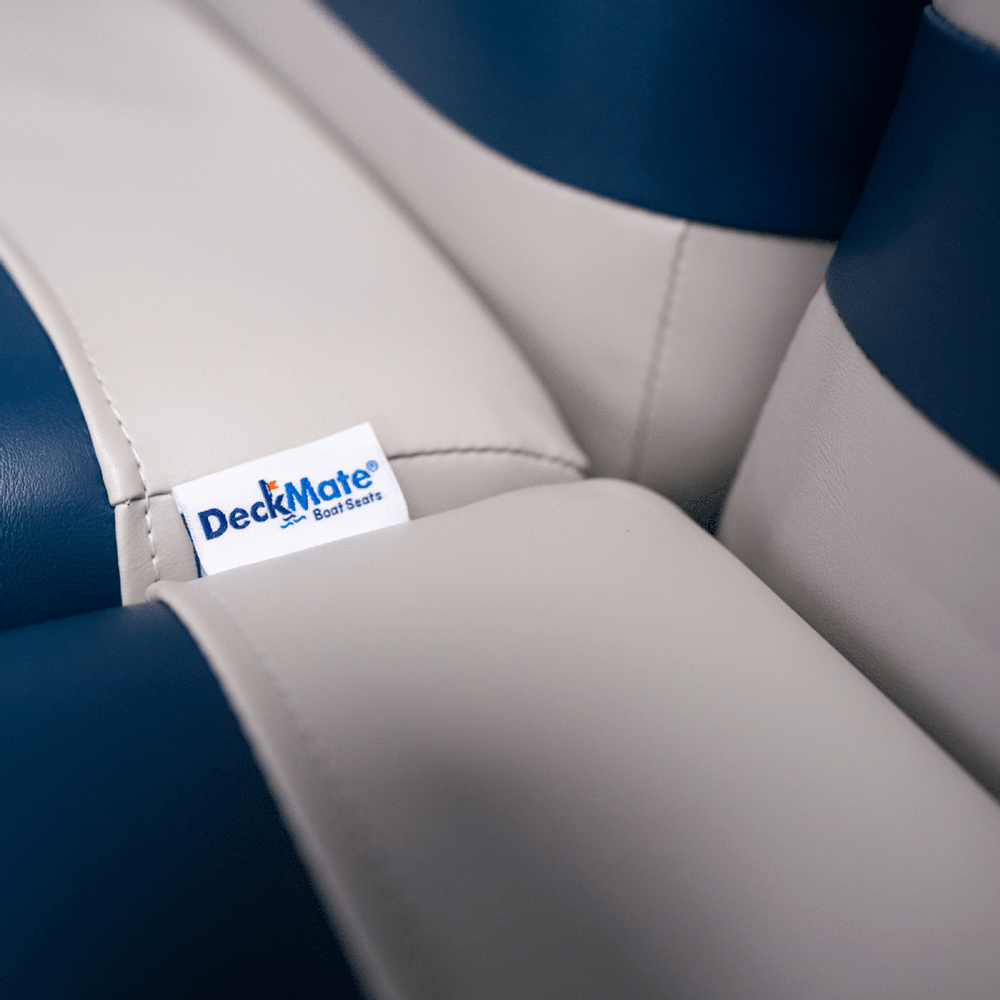 Close up pontoon boat seat detail image