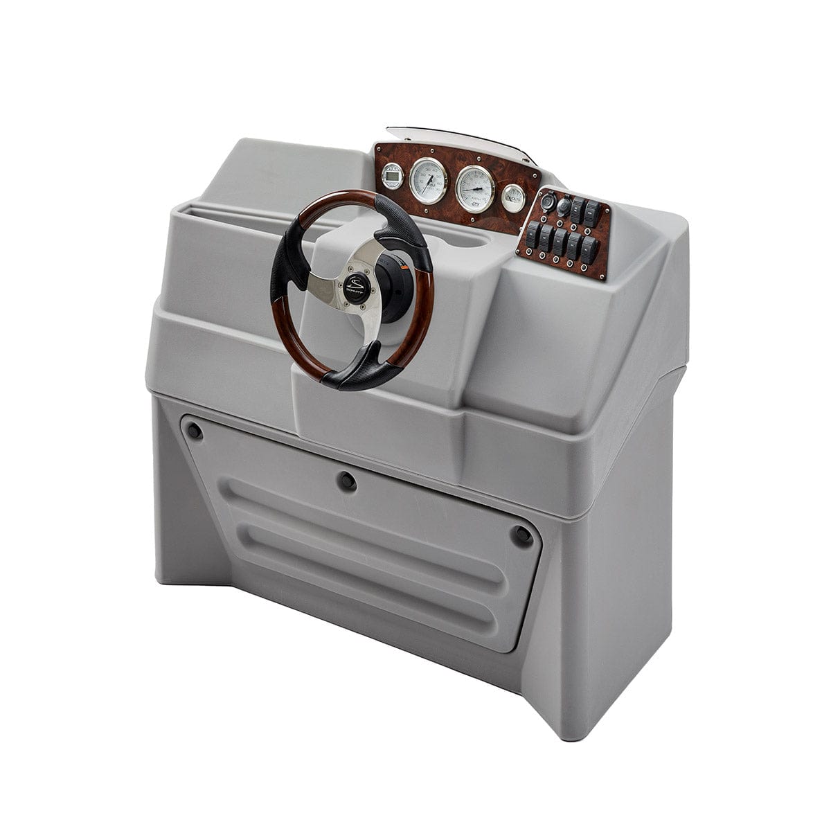 DeckMate Premium Large Helm Console burl #color_gray & invisible