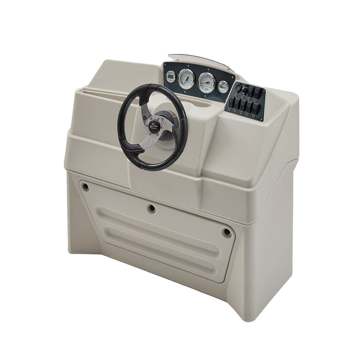 DeckMate Classic Large Helm Console #color_ivory & invisible