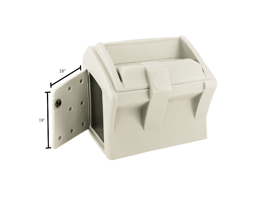 Ivory Console Open Door Dimensions #color_ivory