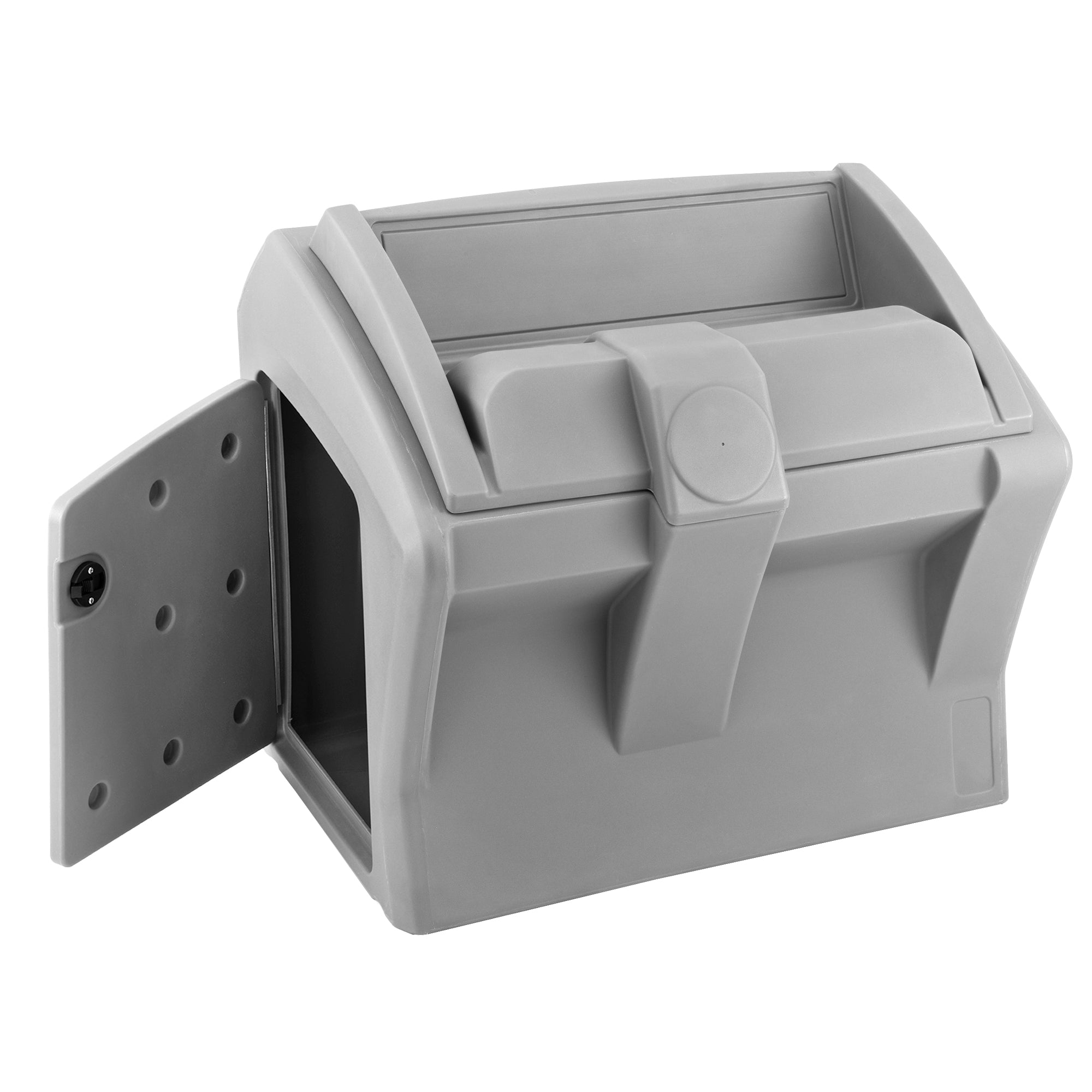 Gray Console Base Only Door Open #color_gray