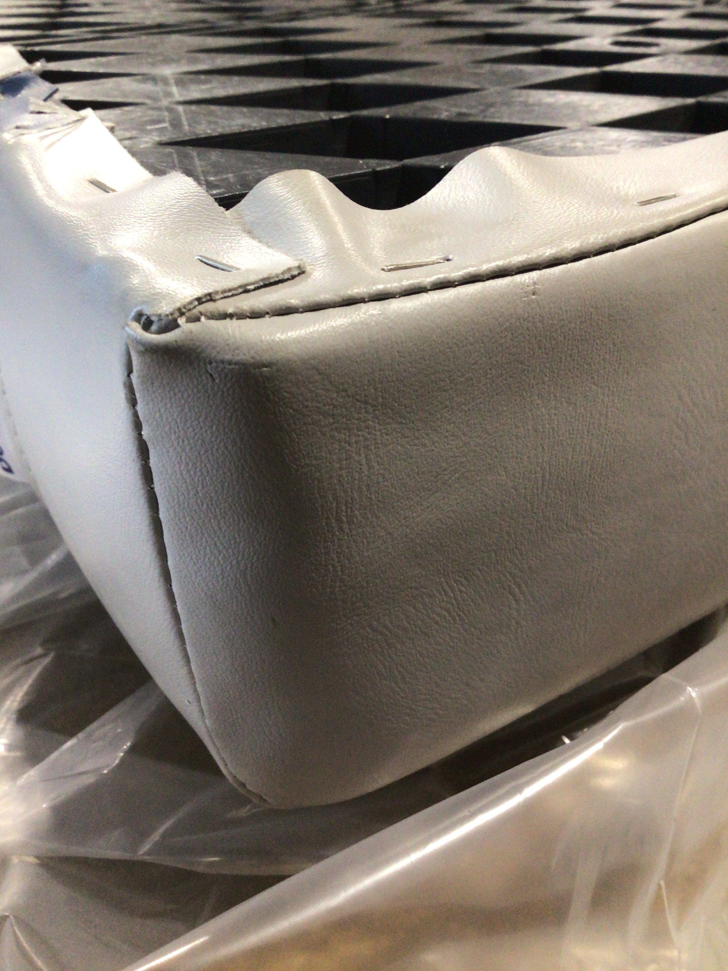 CLEARANCE ITEM CL-A658 | 36" Premium Pontoon Seat Corner Cushion Only | Gray, Blue, Charcoal | P36-300-1