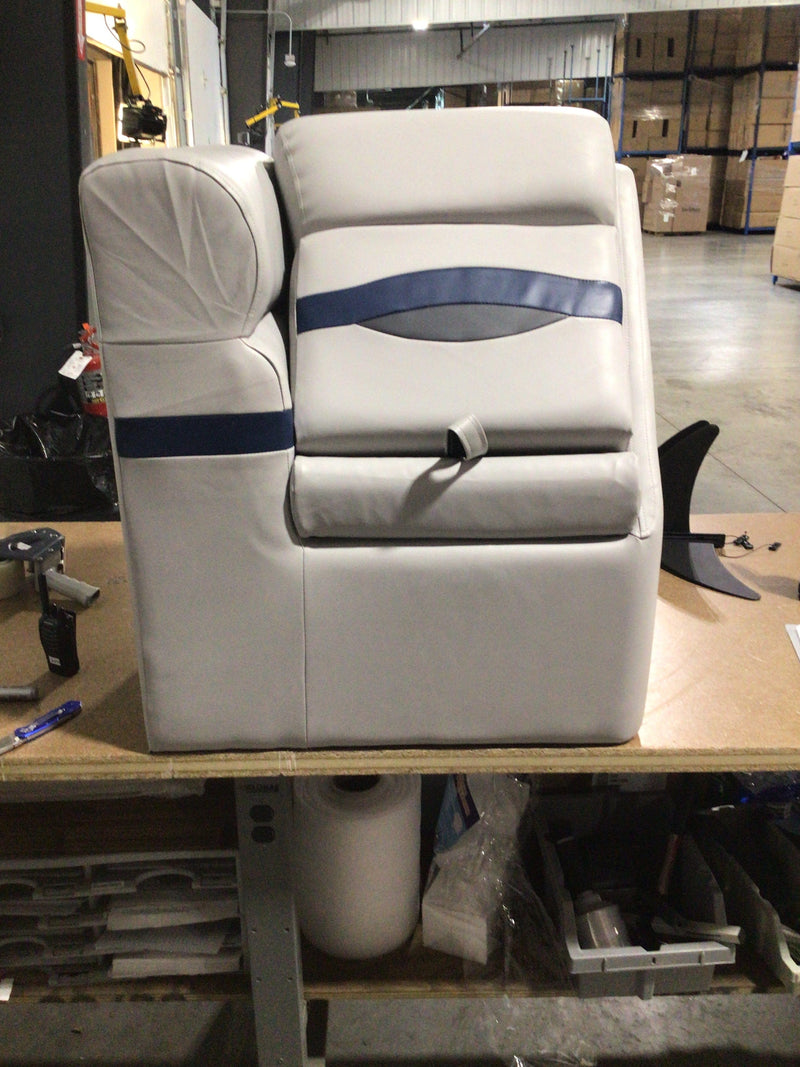 CLEARANCE ITEM CL-A679 | Premium Full Upholstered Left Lean Back Pontoon Seats | PLLB-300