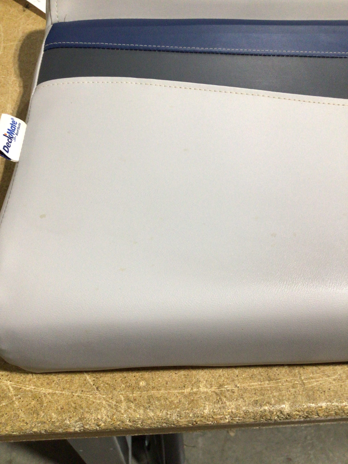 CLEARANCE ITEM CL-B768 | Classic 28" Pontoon Boat Bench Seat | Gray, Blue Charcoal | C275-200