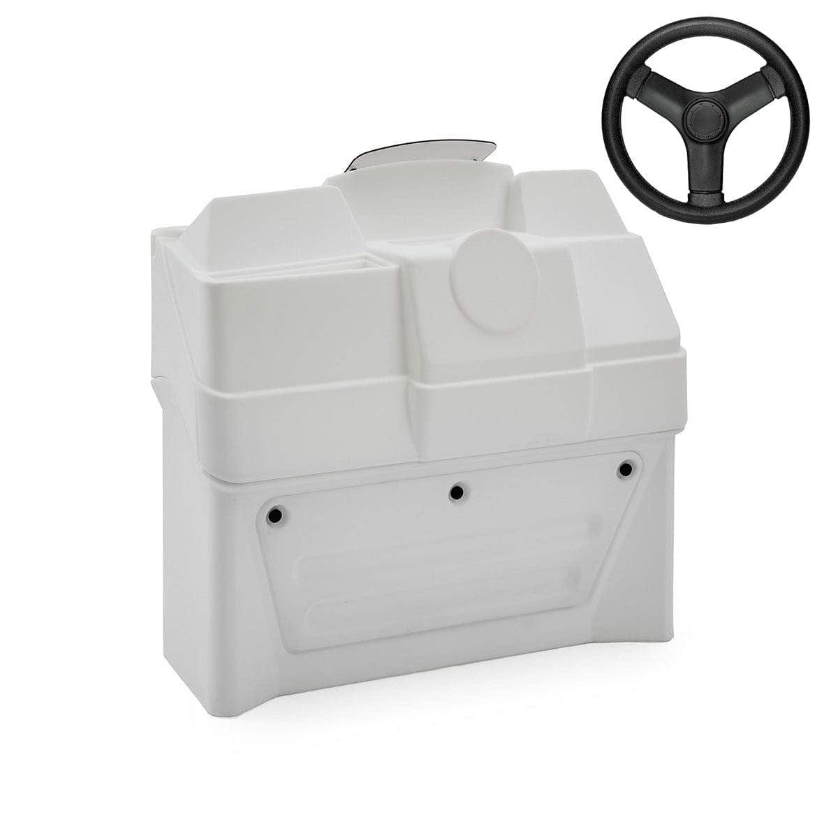 DeckMate Premium Large Helm Console Blank #color_white & invisible