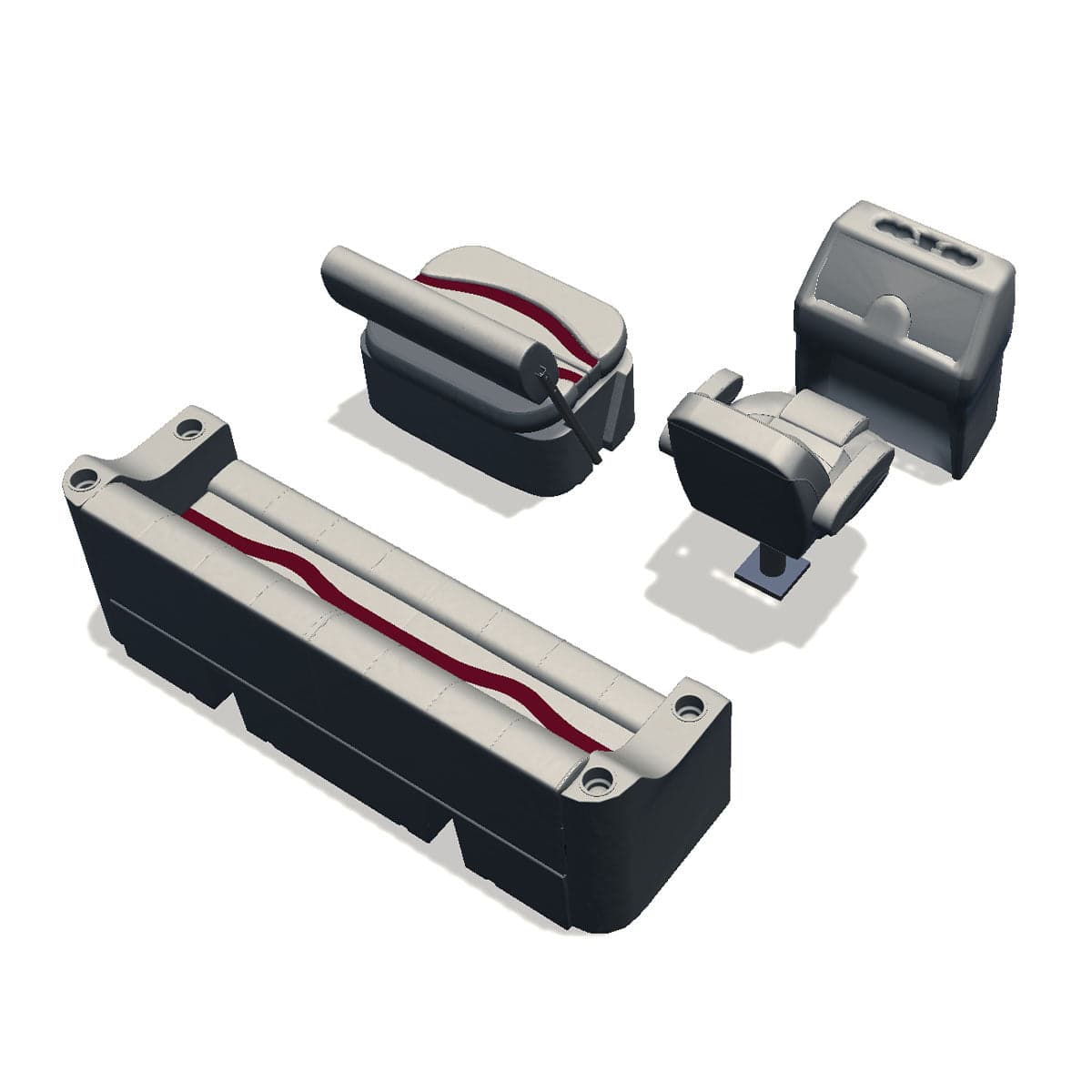 #color_ivory, burgundy & tan