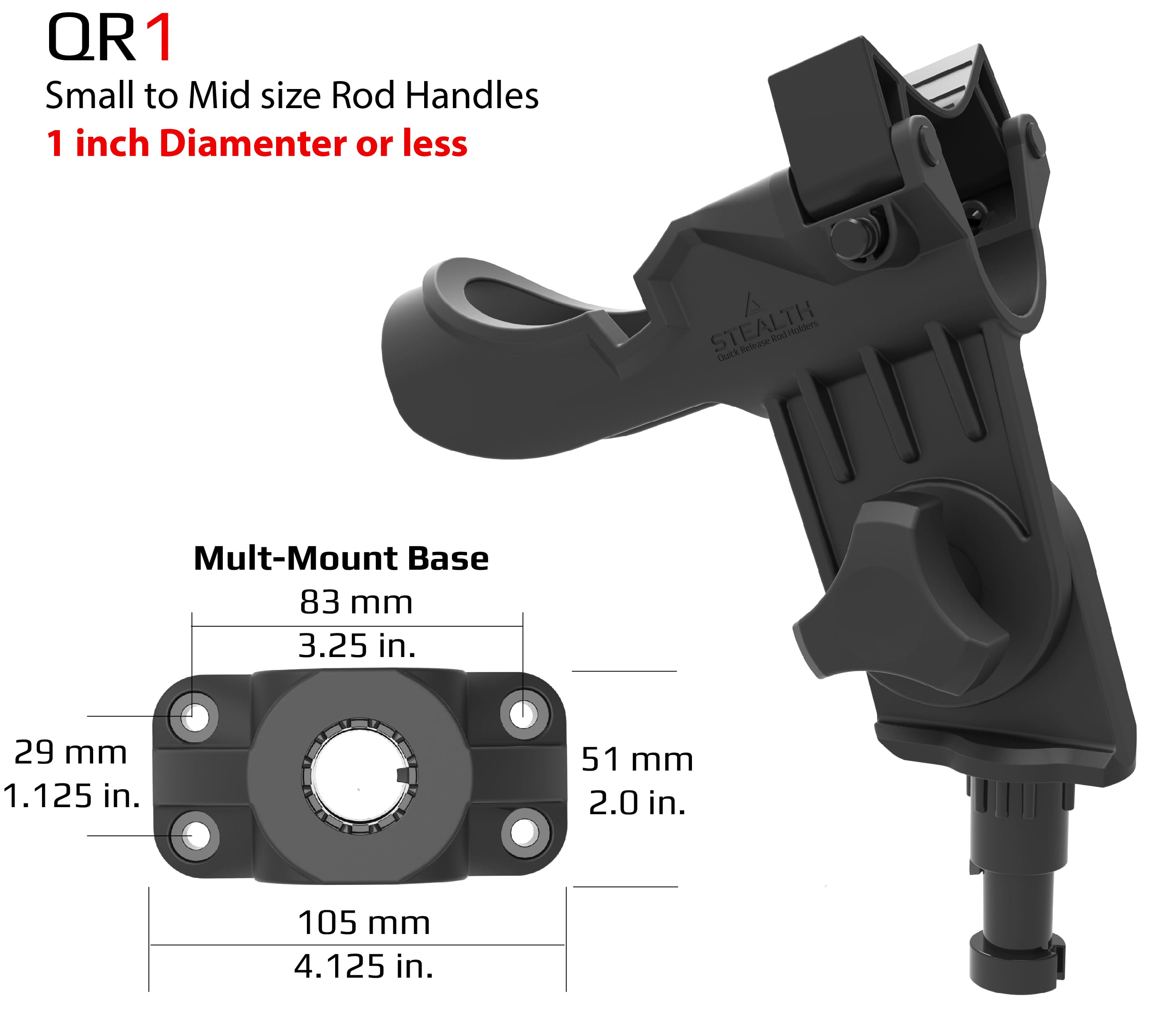 QR-1 with Multi-Mount Base