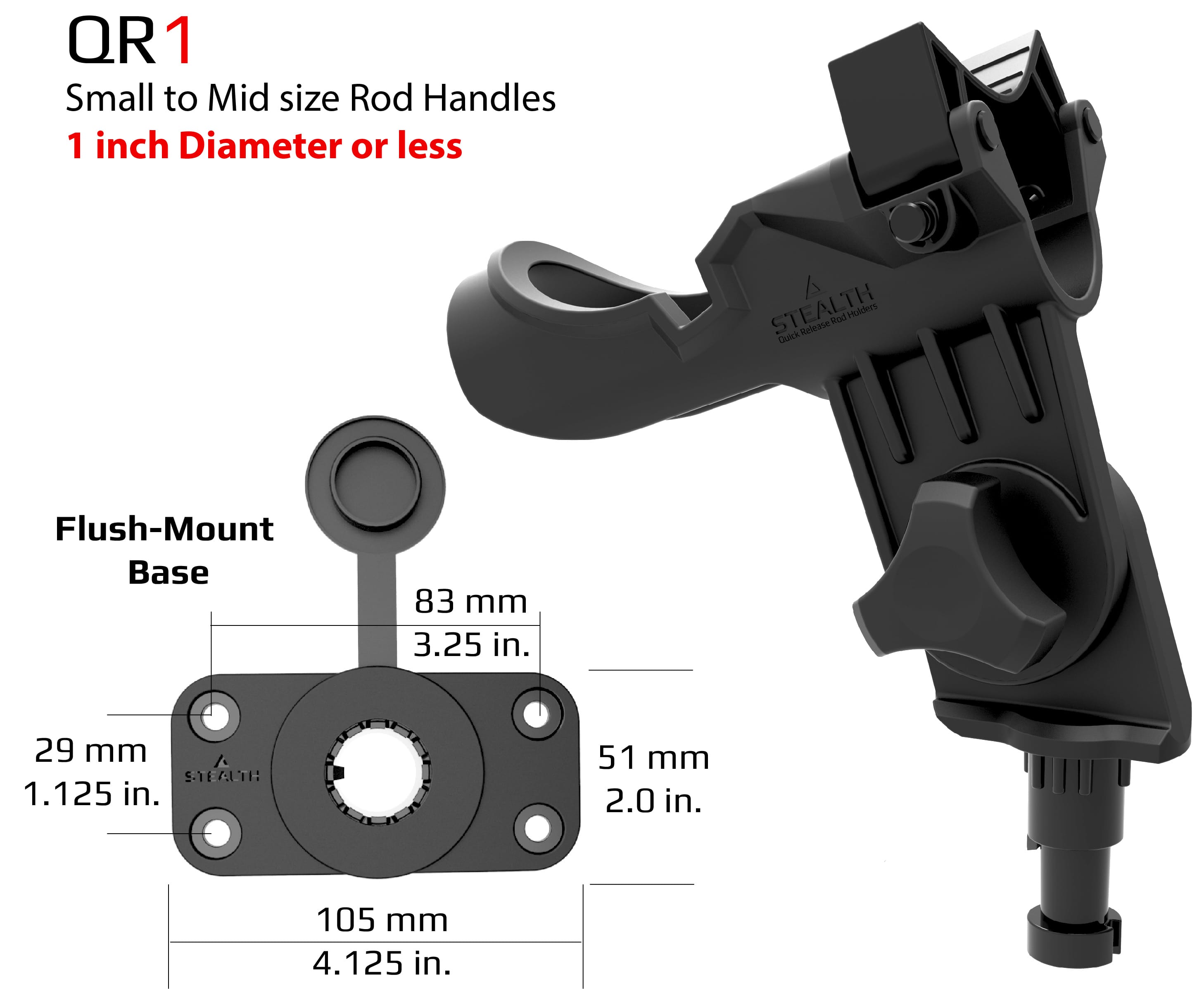 QR-1 with Flush-Mount Base