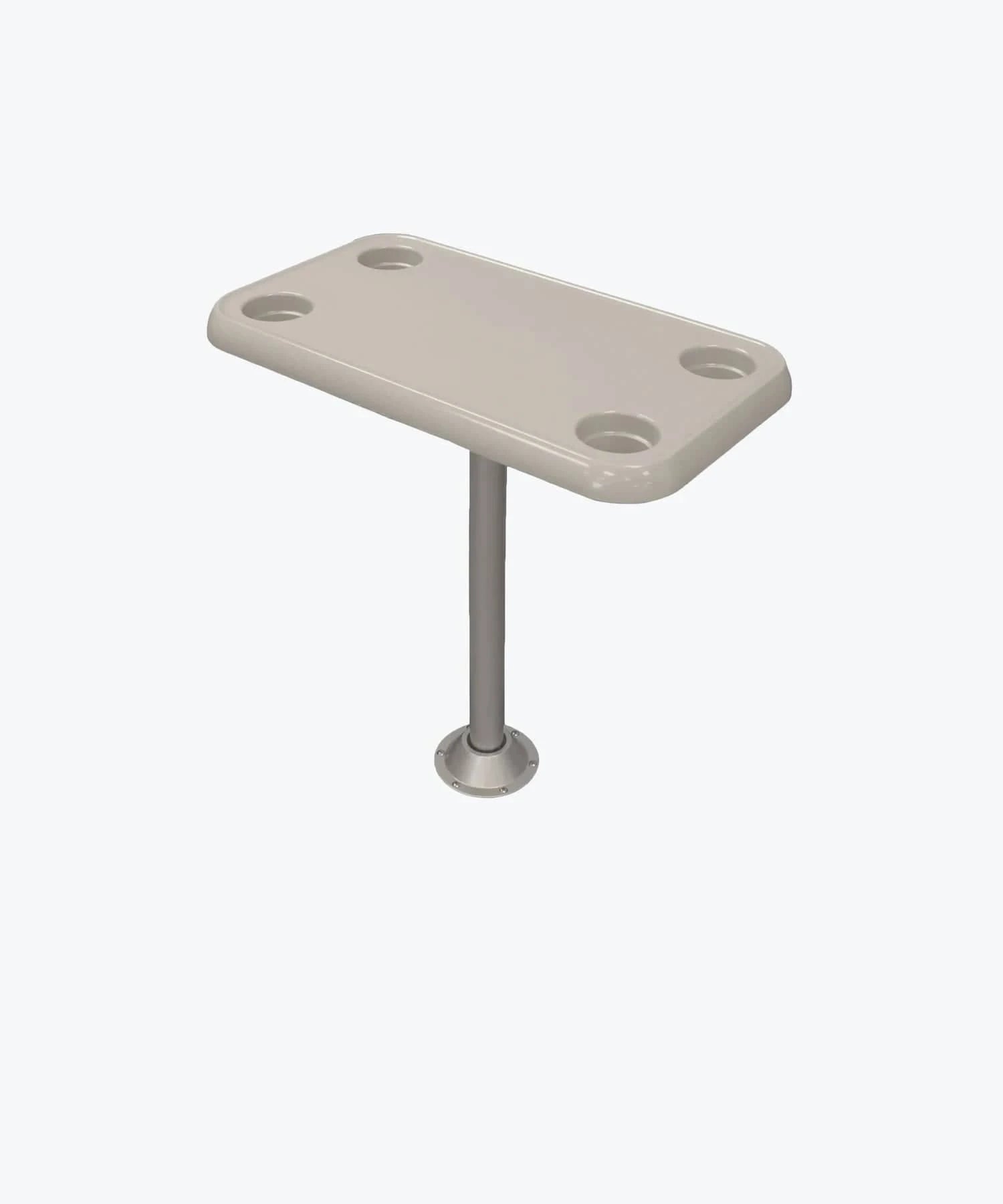 Pontoon boat rectangle table