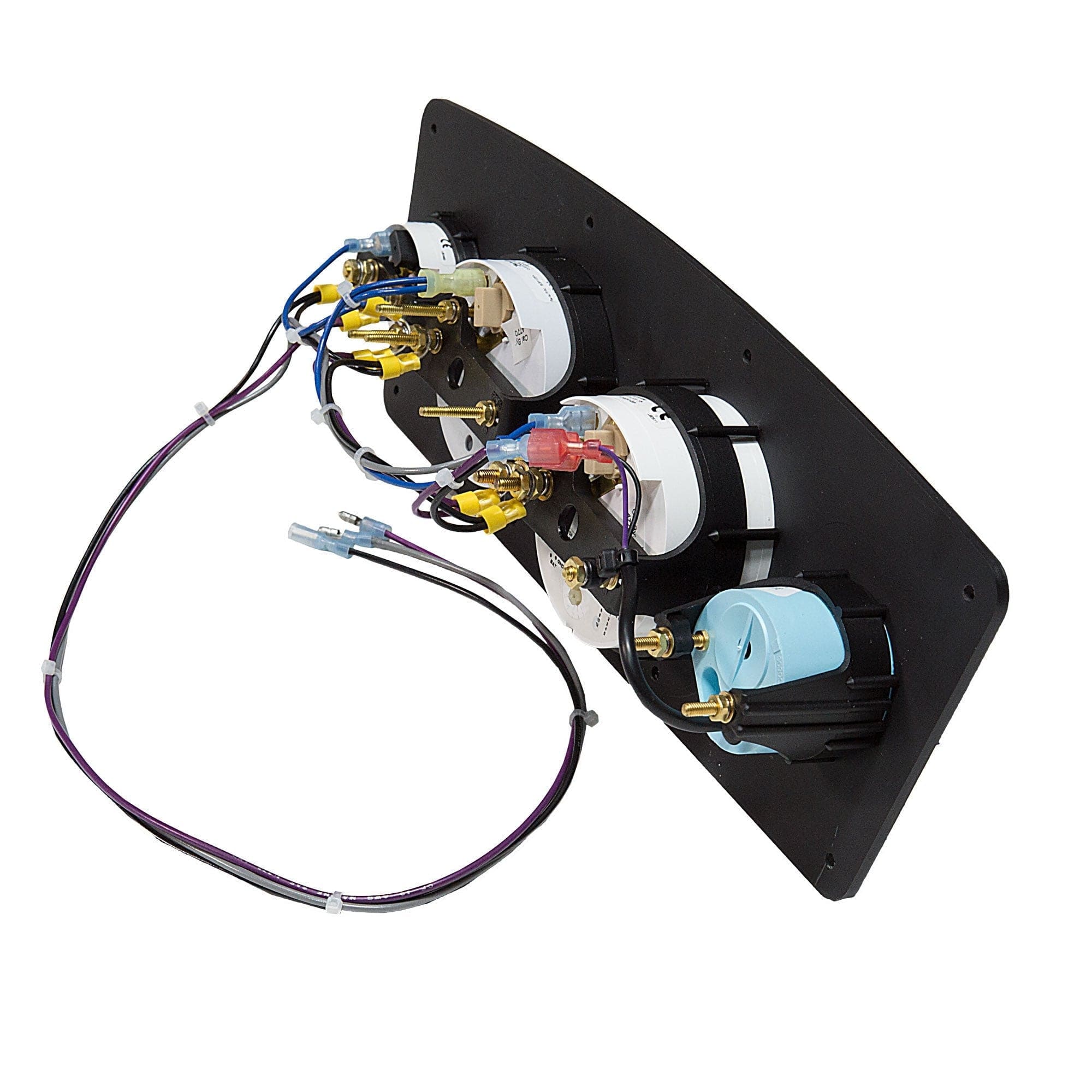 Full Wired Faria Gauge Panel back #wheel & panel color_burl wood