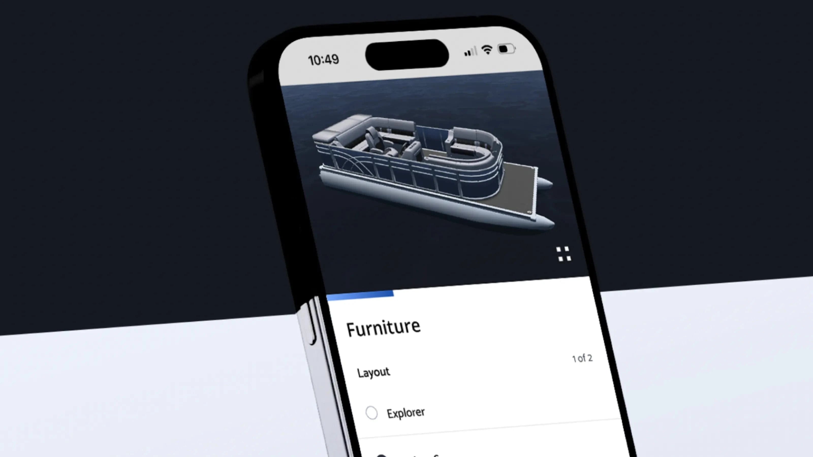 pontoon 3d builder app on a phone