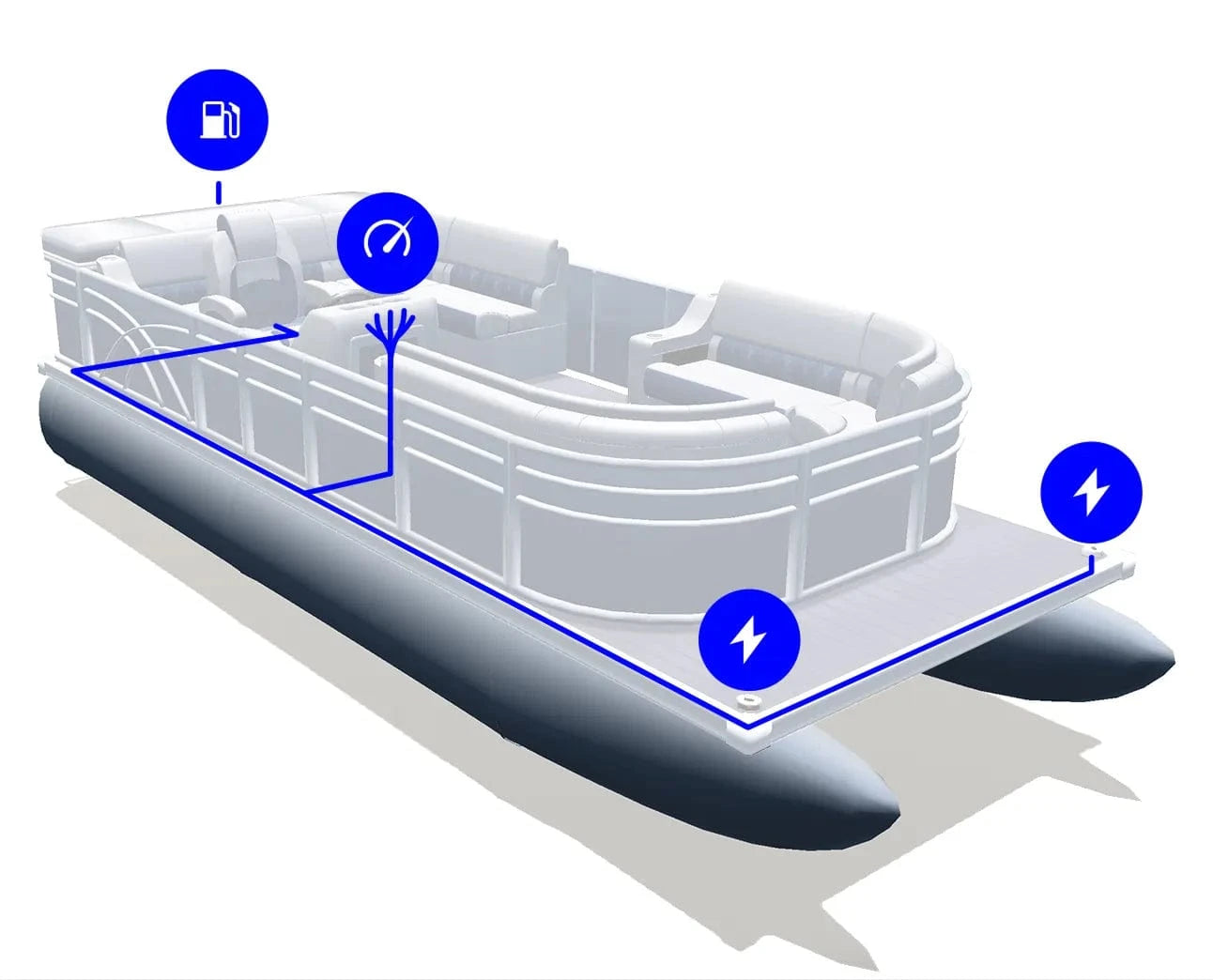 Pontoon boat electrical image