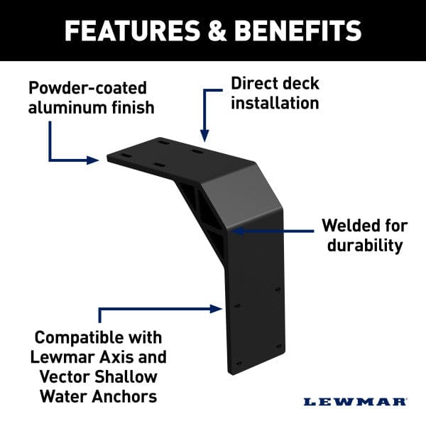 Lewmar Pontoon Deck Mounting Bracket