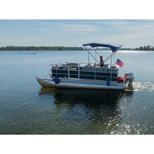 Pontoon Flag Pole Socket with Flag