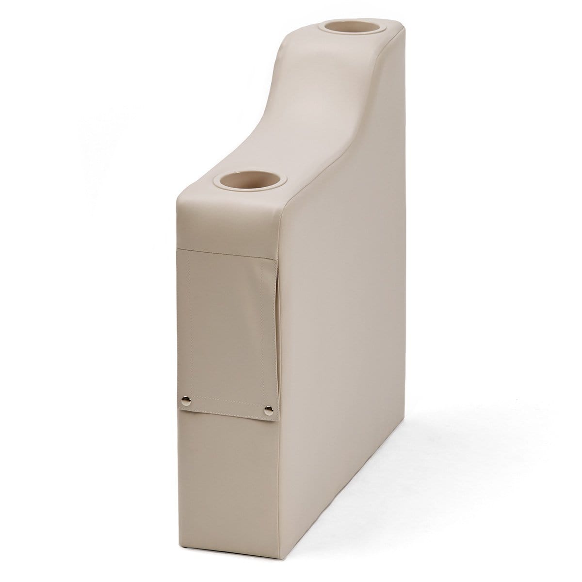 DeckMate Pontoon Boat Bench Armrest cupholder #color_ivory