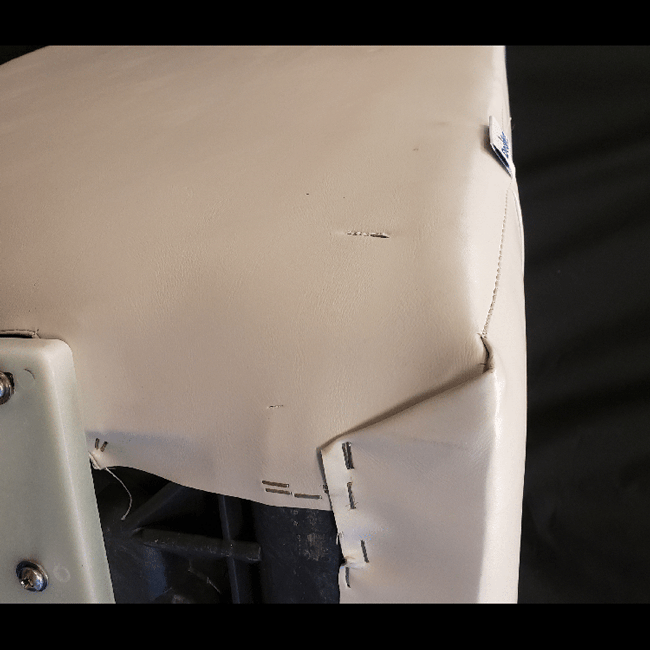 CLEARANCE ITEM CL-41 | Ivory and Blue BS-301-V1