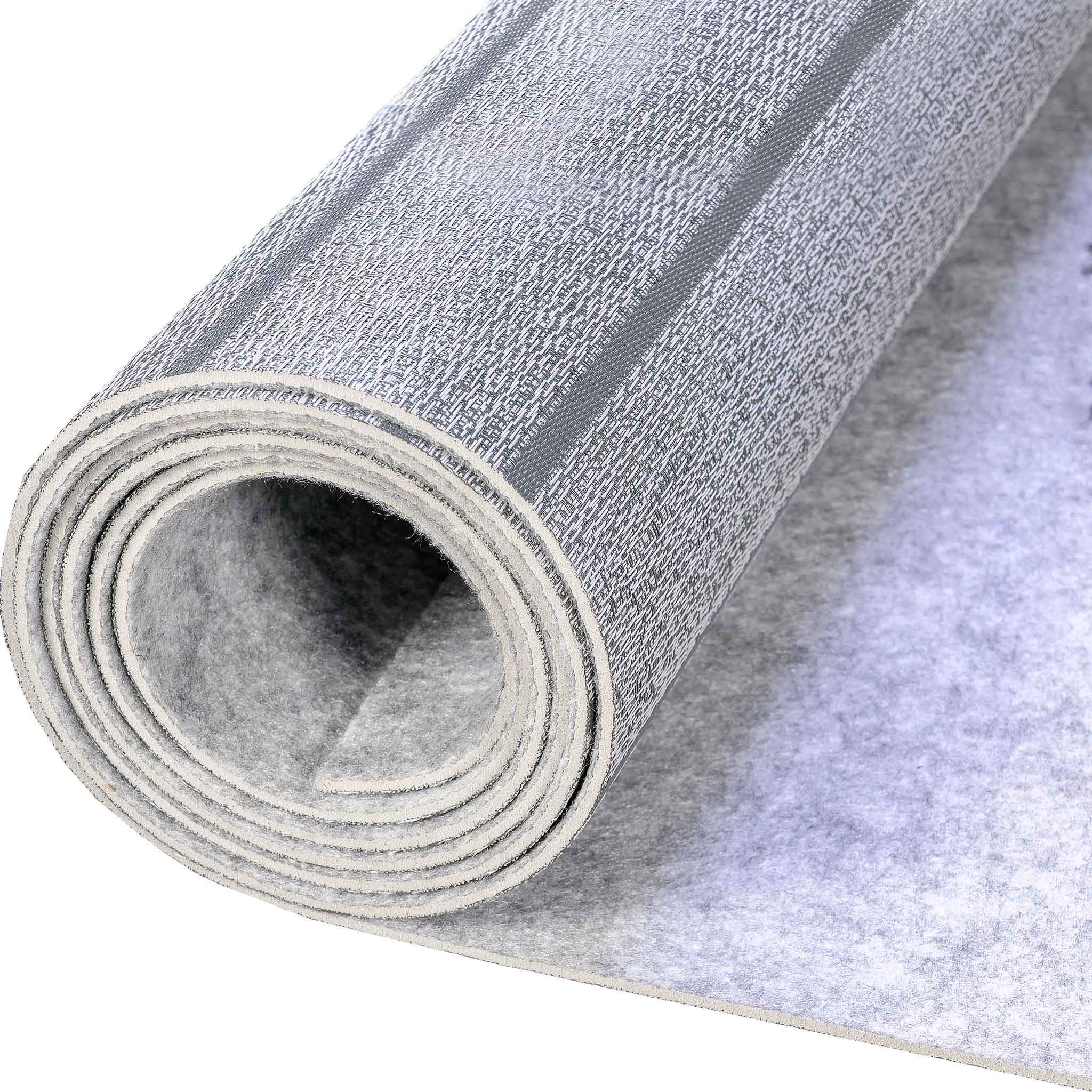 DeckMate Teak Woven Vinyl Flooring gray