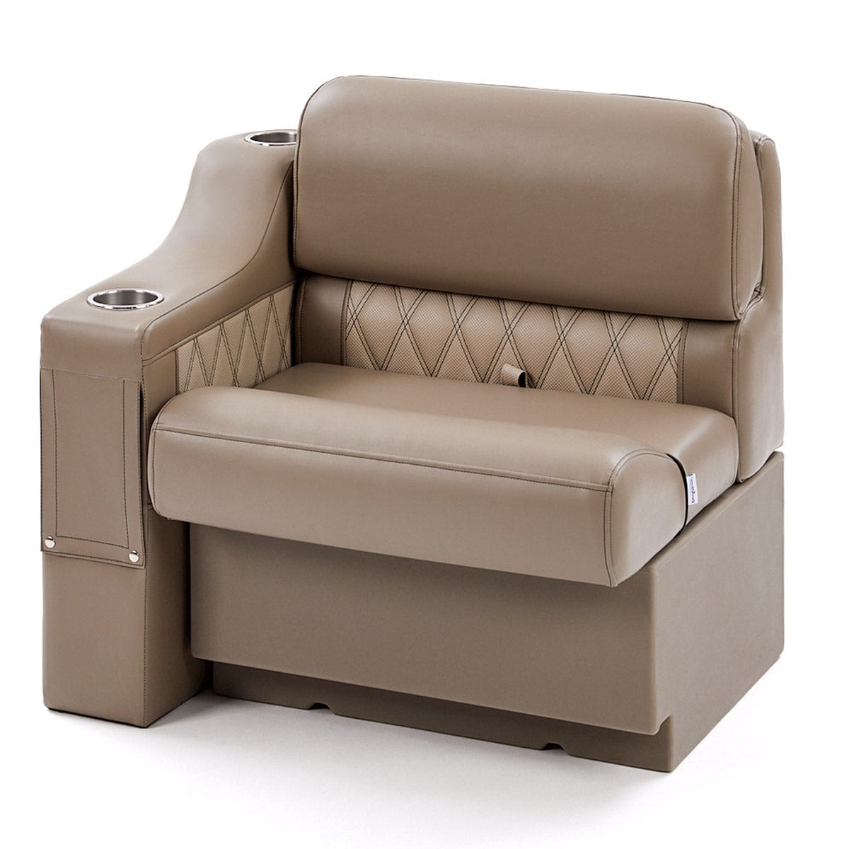 DeckMate Luxury Seat Arm Rest attached #color_tan & beige