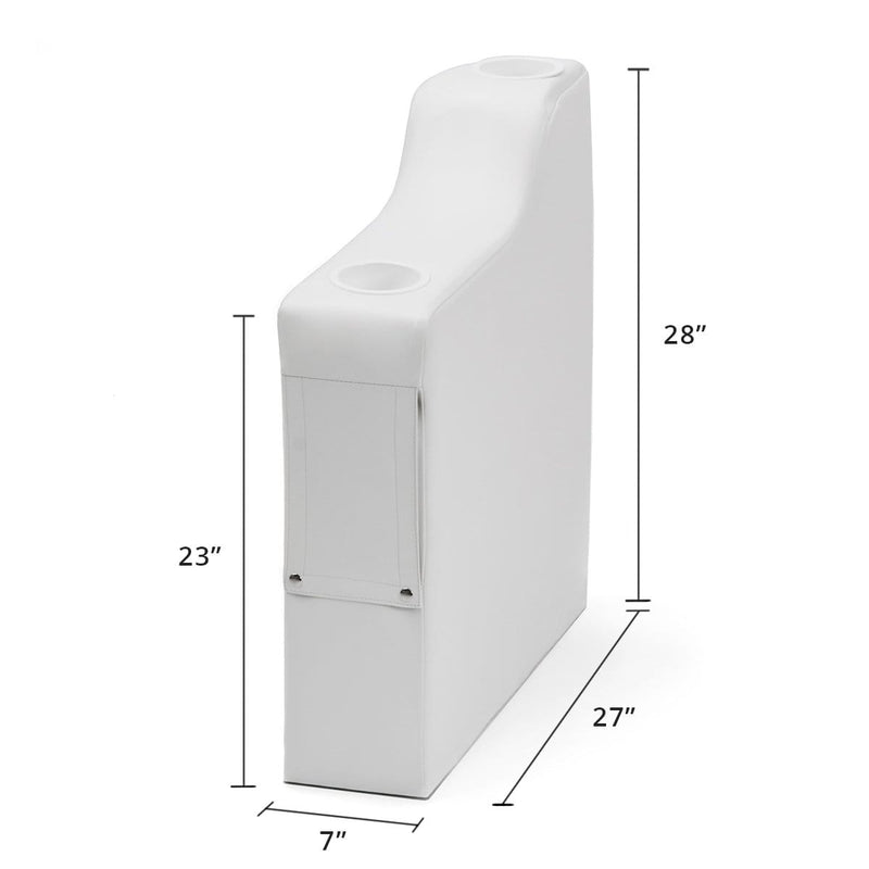DeckMate Classic right Pontoon Boat Armrest dimensions