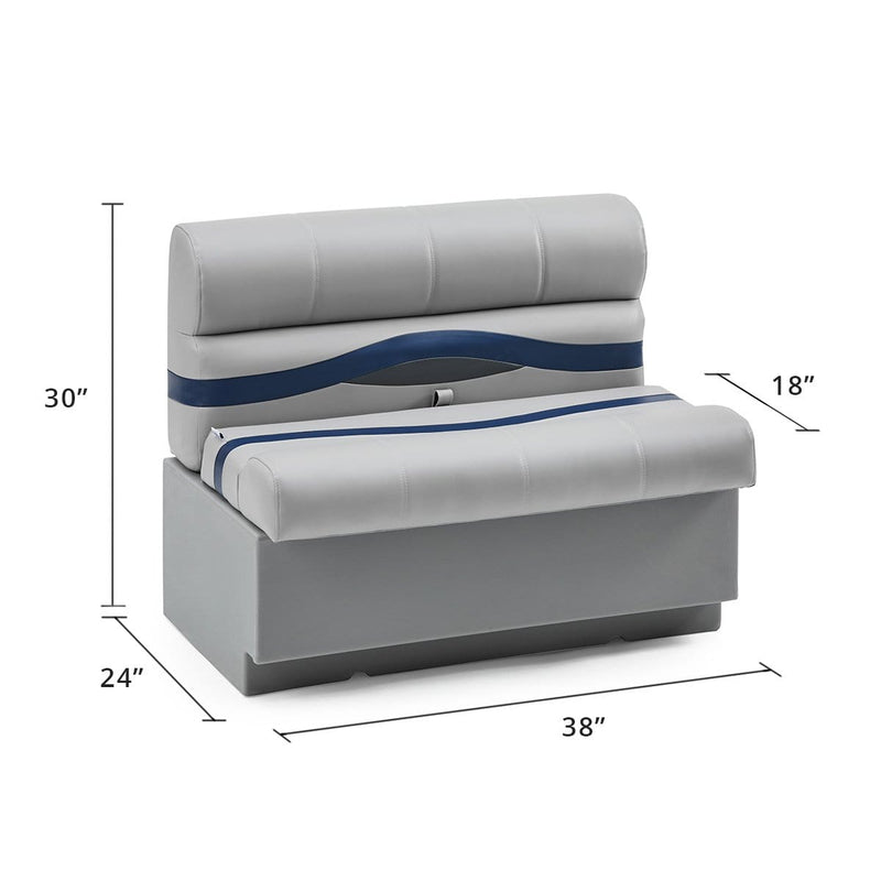 DeckMate Pontoon Boat Bench Seat dimensions