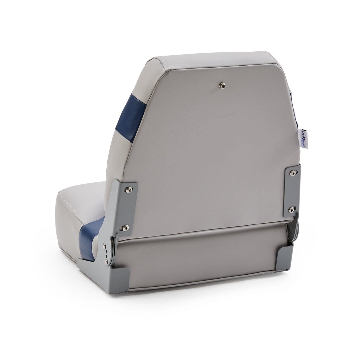 DeckMate Classic Pontoon Boat Pedestal Seat back #color_gray & blue