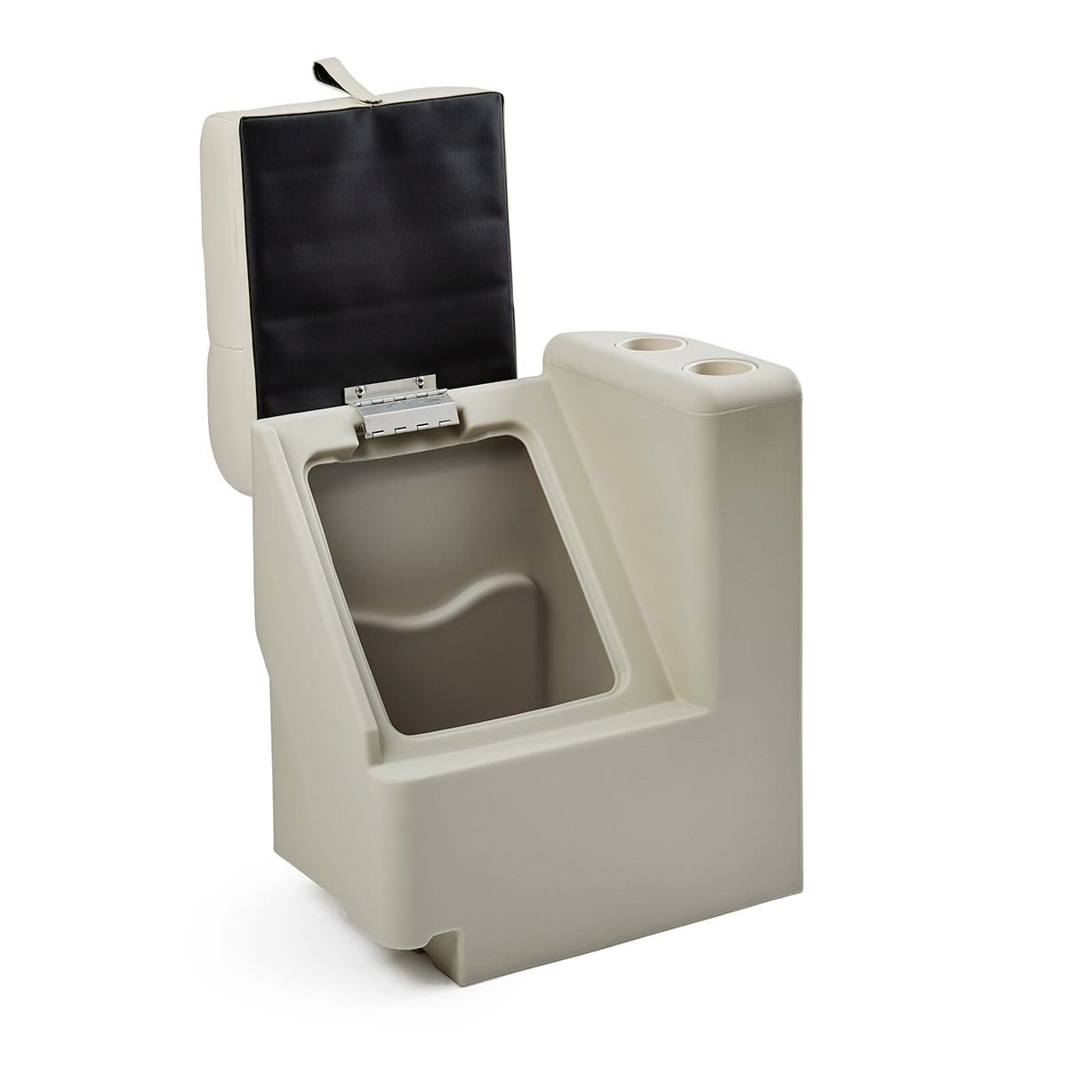 DeckMate Classic Right Lean Back Boat Seat open #color_ivory & teal