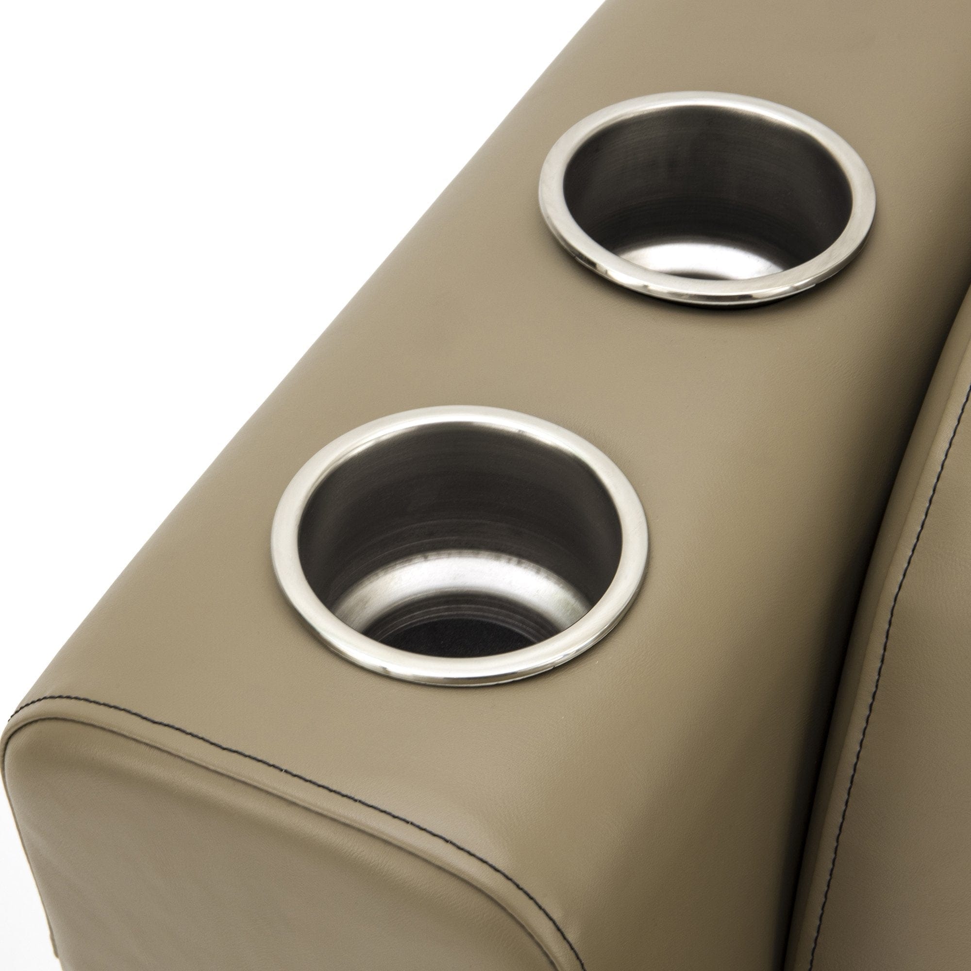 DeckMate Luxury Pontoon Lean Back cupholders #color_tan & beige