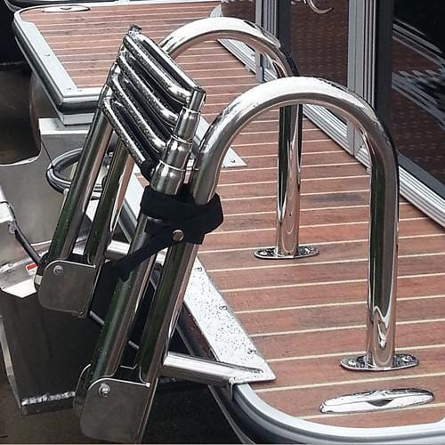DeckMate Heavy Duty Stern Entry Pontoon Ladder rear
