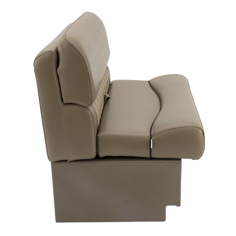 DeckMate Luxury Pontoon Bench Seat profile closed