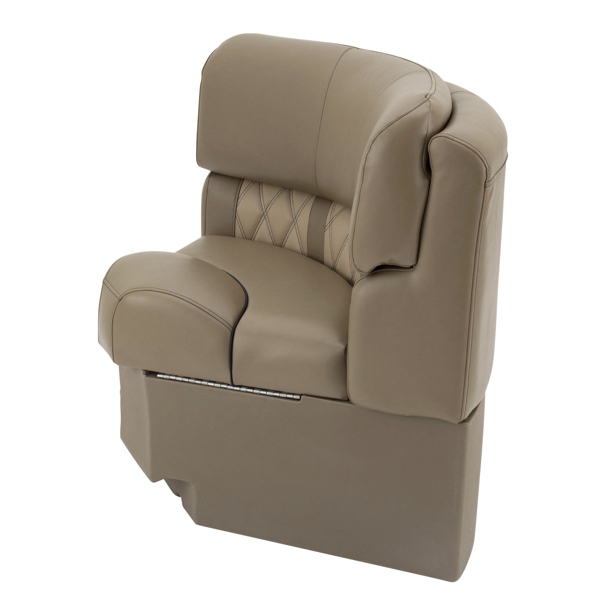 DeckMate Luxury Radius Corner Seat profile closed #color_tan & beige