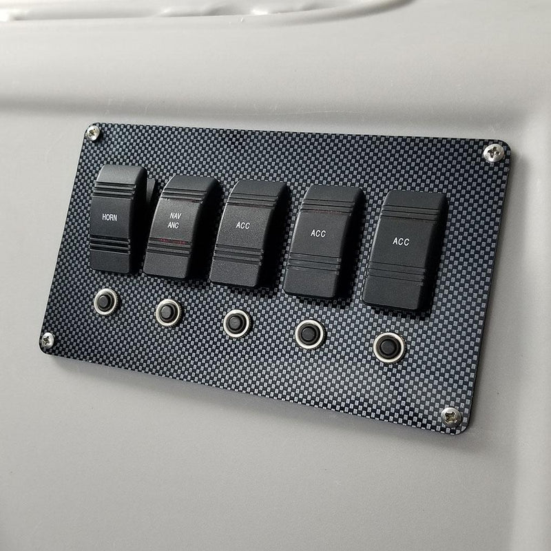 DeckMate Electric Switch Panel Carbon Fiber