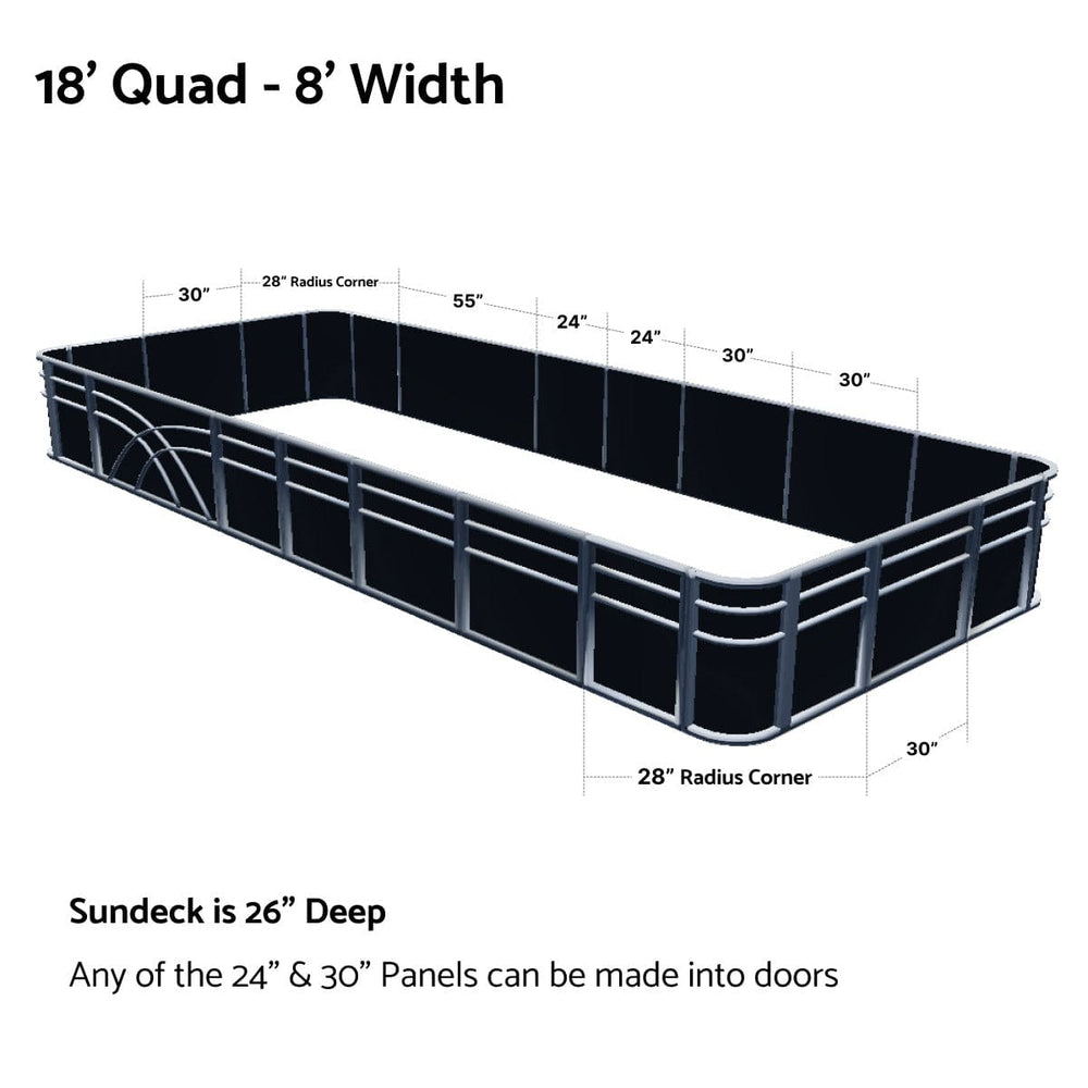 Center Walk Through Quad - 8' Wide 28