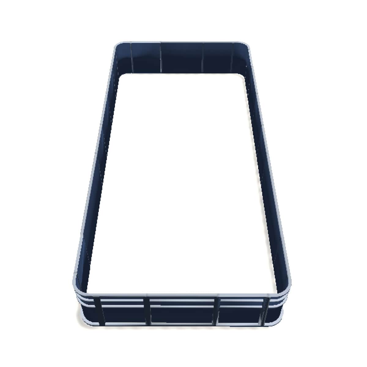 Center Walk Through Quad - 8' Wide 28" Corners Pontoon Fence Rail Package