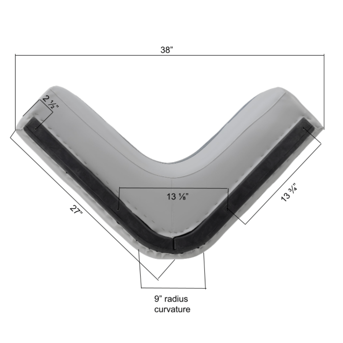 28"  Classic Pontoon  Corner Cushions Only