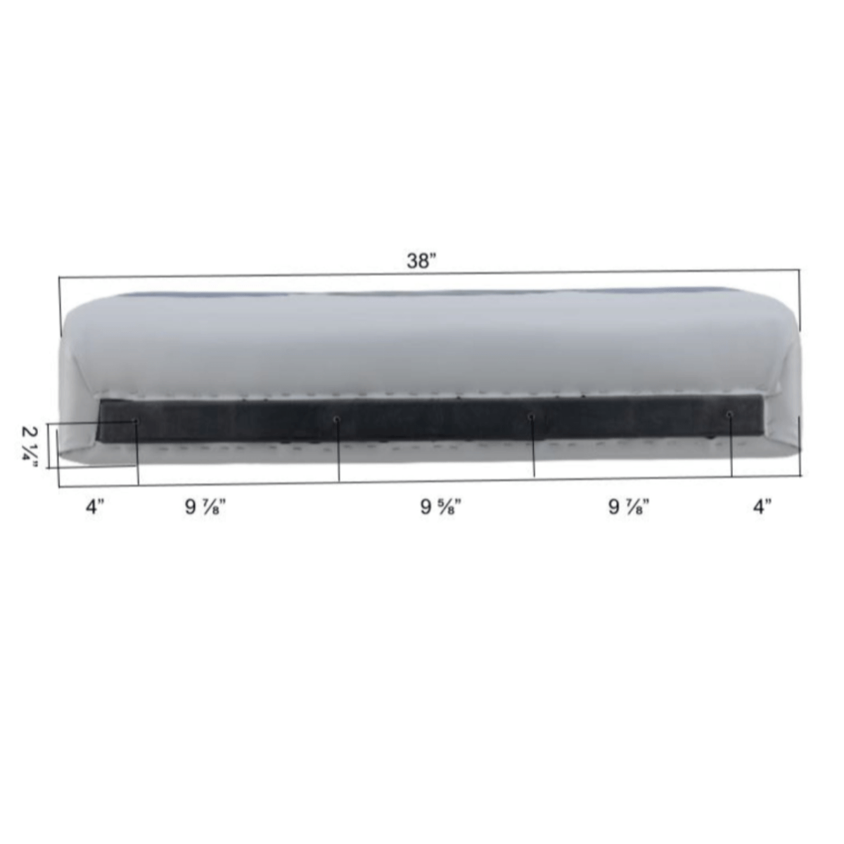38"  Premium Pontoon Bench Cushions Only