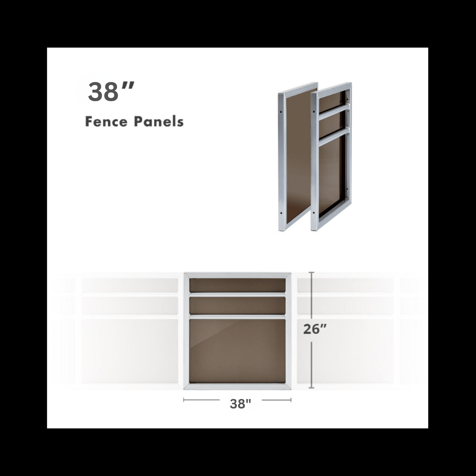 CLEARANCE ITEM | 38" Fence Panels | FR38