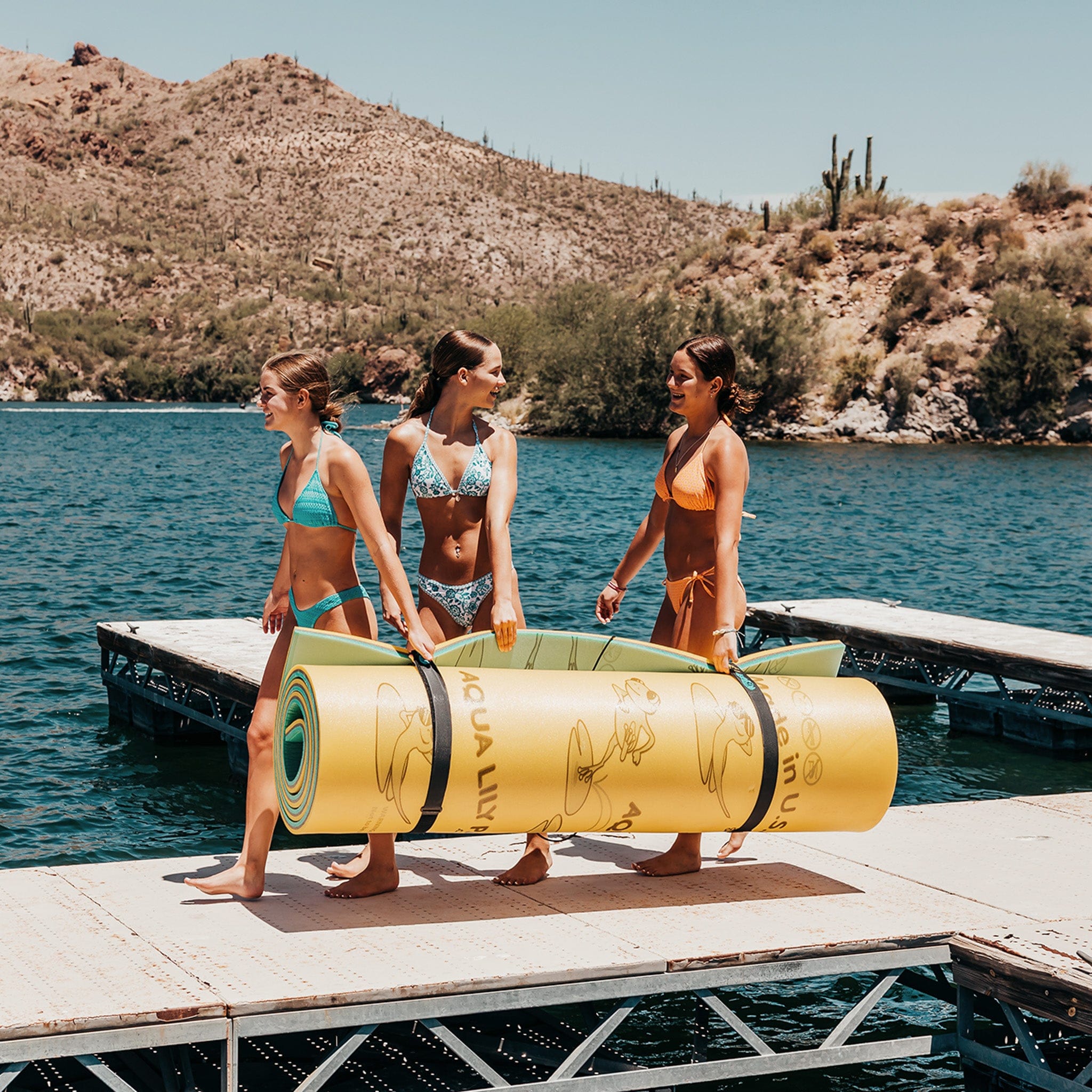 The Original Aqua Lily Pad Floating Water Mat