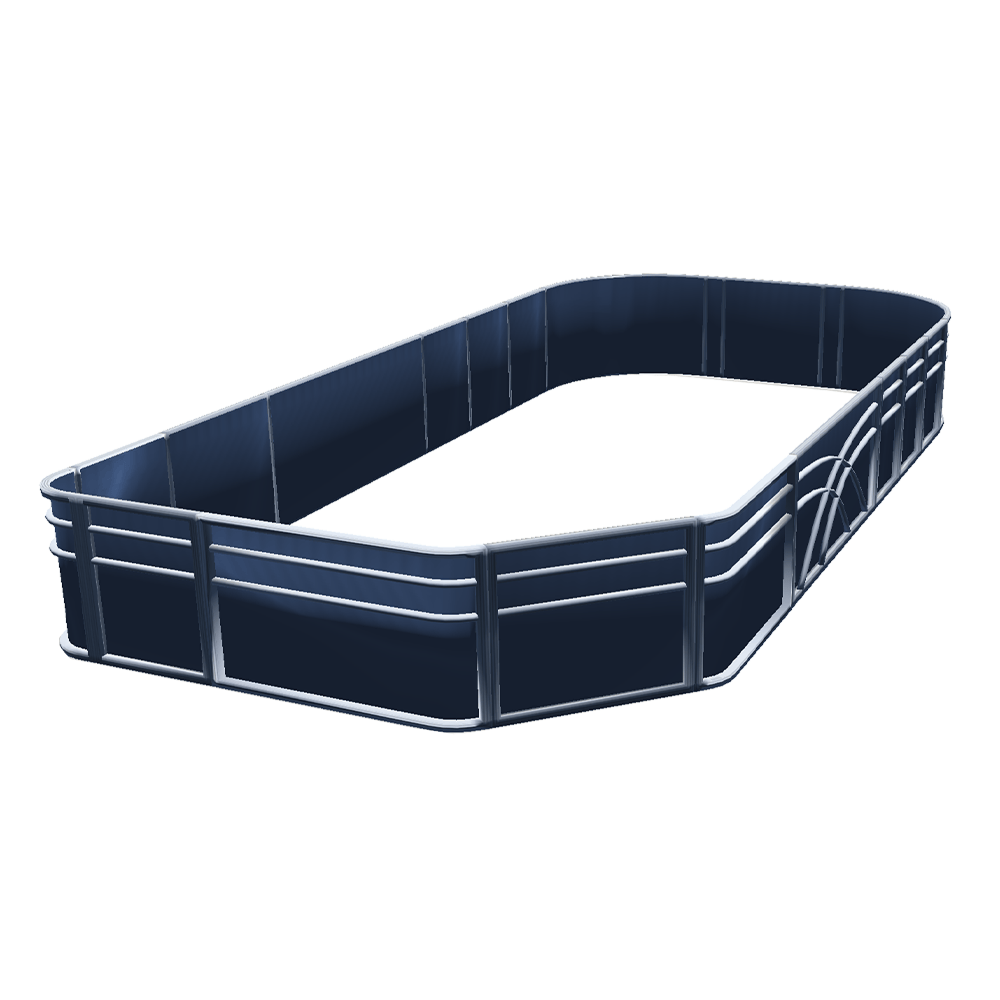 Stern Entry Bow - 8'6" Wide Pontoon Fence Rail Package