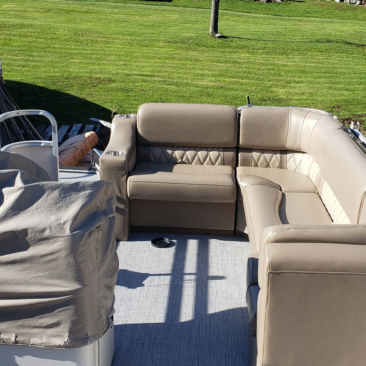 28" Corner Luxury Pontoon Boat Seats