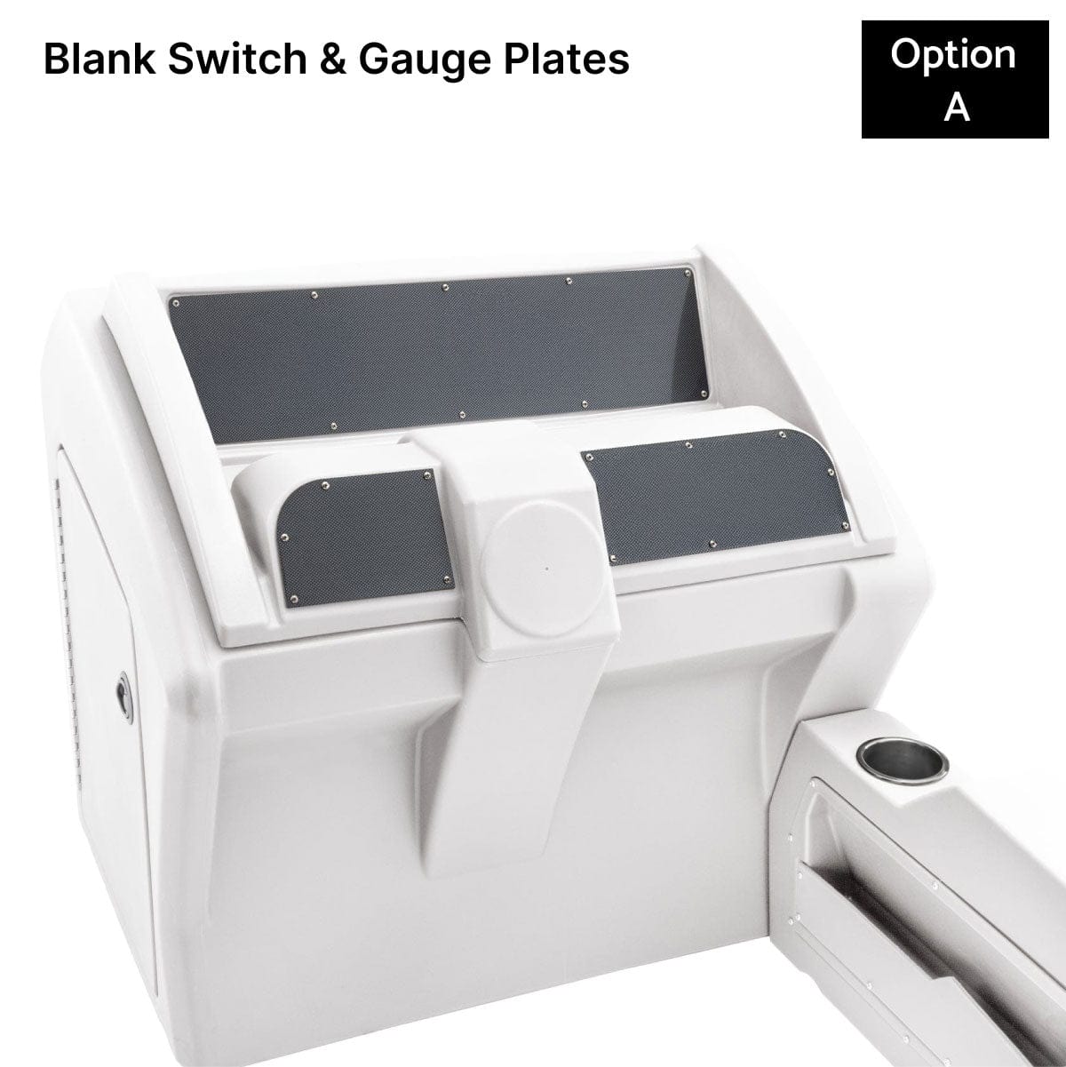 White Deluxe Console Blank Panels Carbon Fiber #color_white & invisible