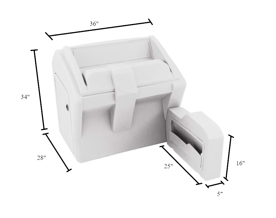 White Console Dimensions #color_white
