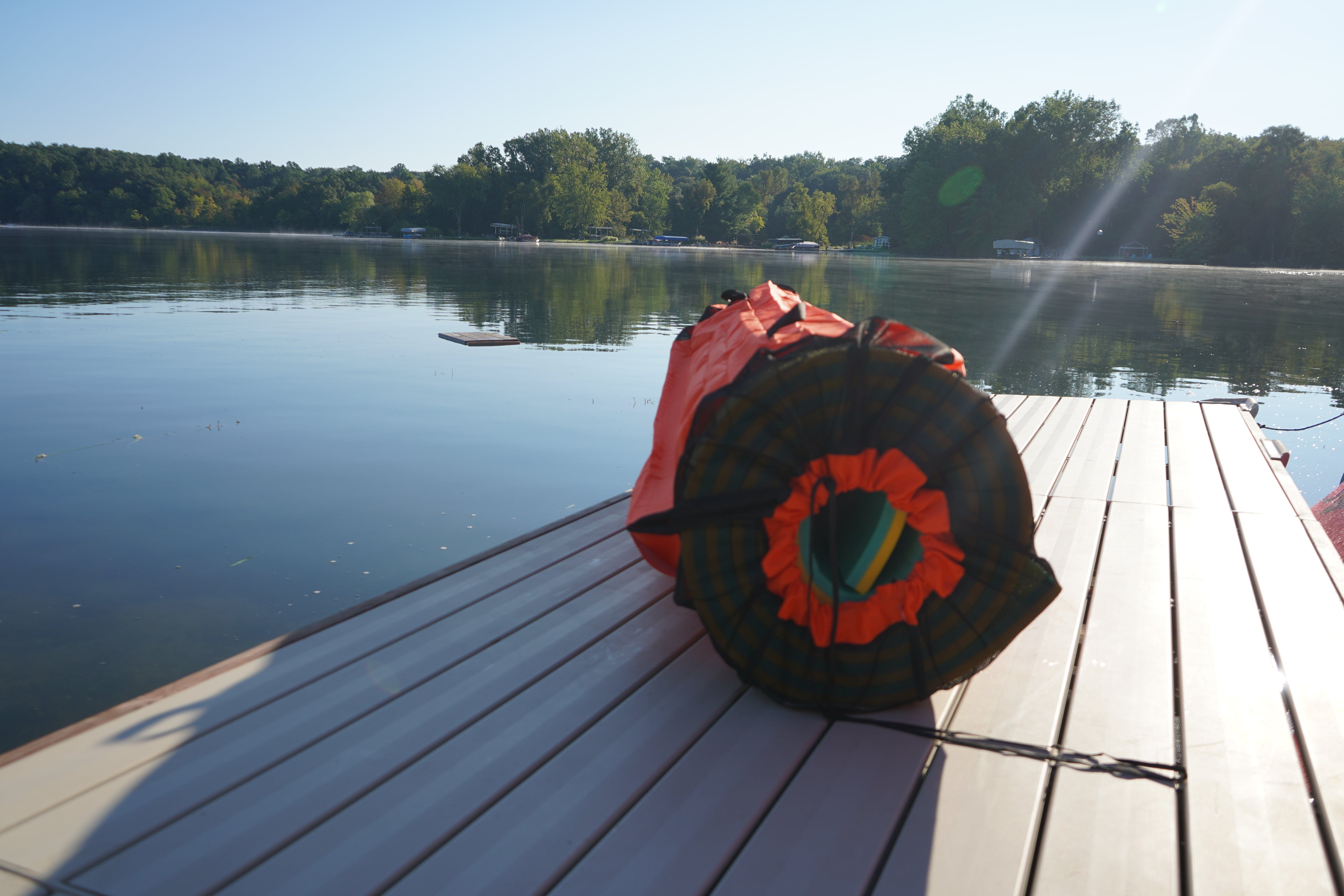 Aqua Lily Pad Storage Bag - Thumbnail 5