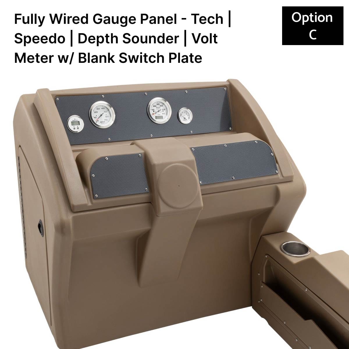 Beige Console Gauge Panel Carbon Fiber #color_invisible & beige